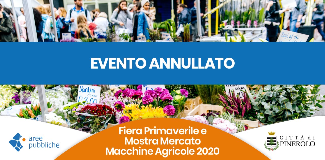 Annullate le fiere di Pinerolo di Aprile 2020