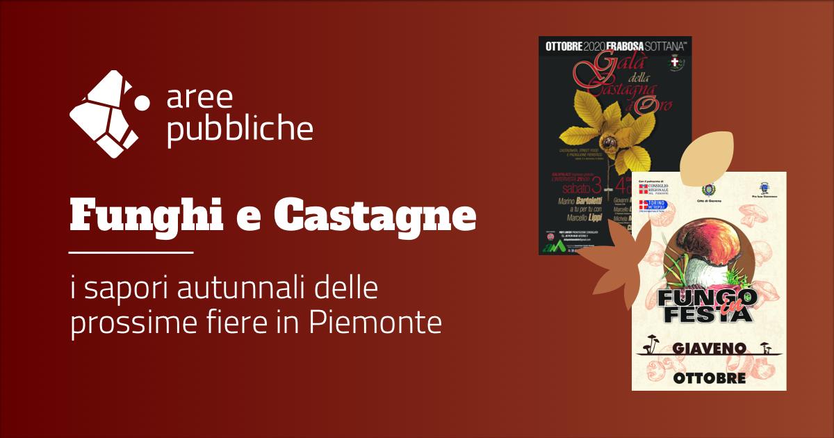 Funghi e castagne: i sapori autunnali delle prossime fiere in Piemonte