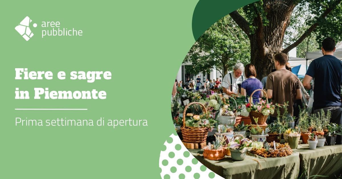 Prima settimana di riapertura di fiere e sagre in Piemonte 