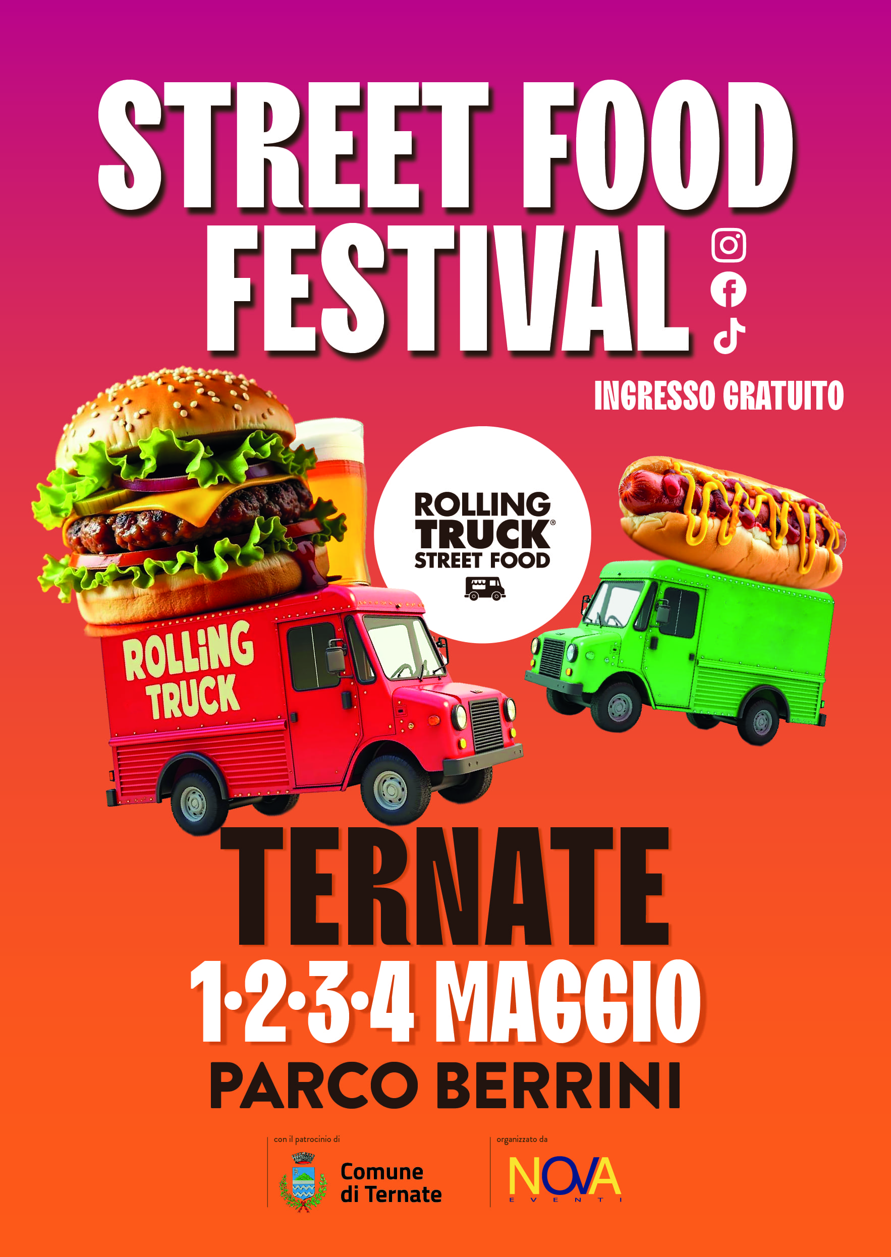 ROLLING TRUCK STREET FOOD FESTIVAL - Ternate locandina
