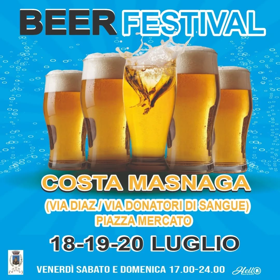 Locandina evento COSTA MASNAGA BEER FESTIVAL