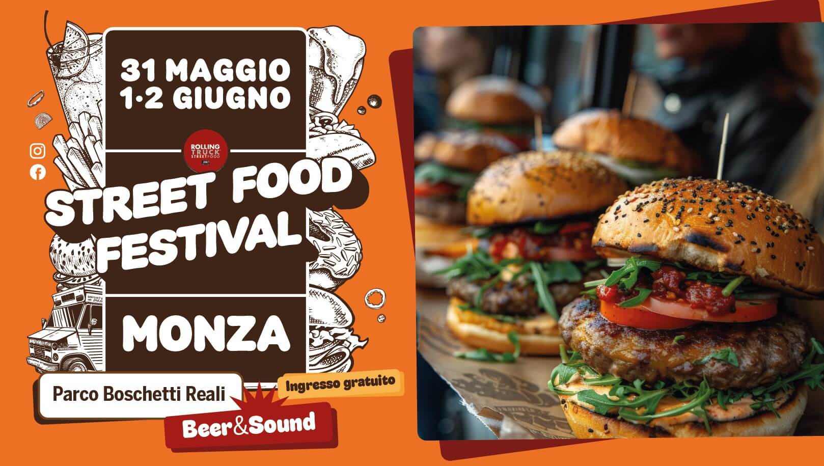 ROLLING TRUCK STREET FOOD FESTIVAL - Monza locandina