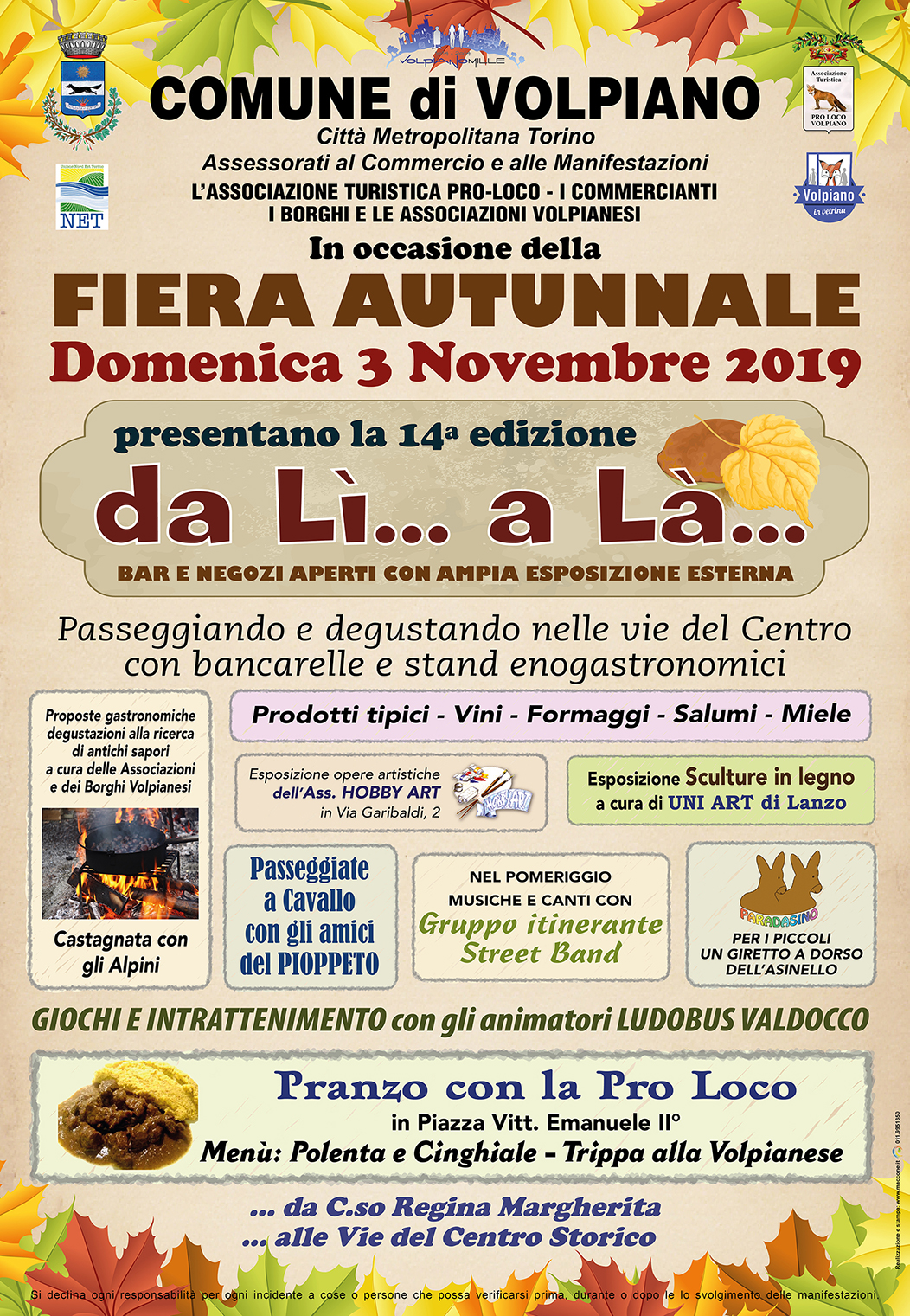 Da lì a là Volpiano
