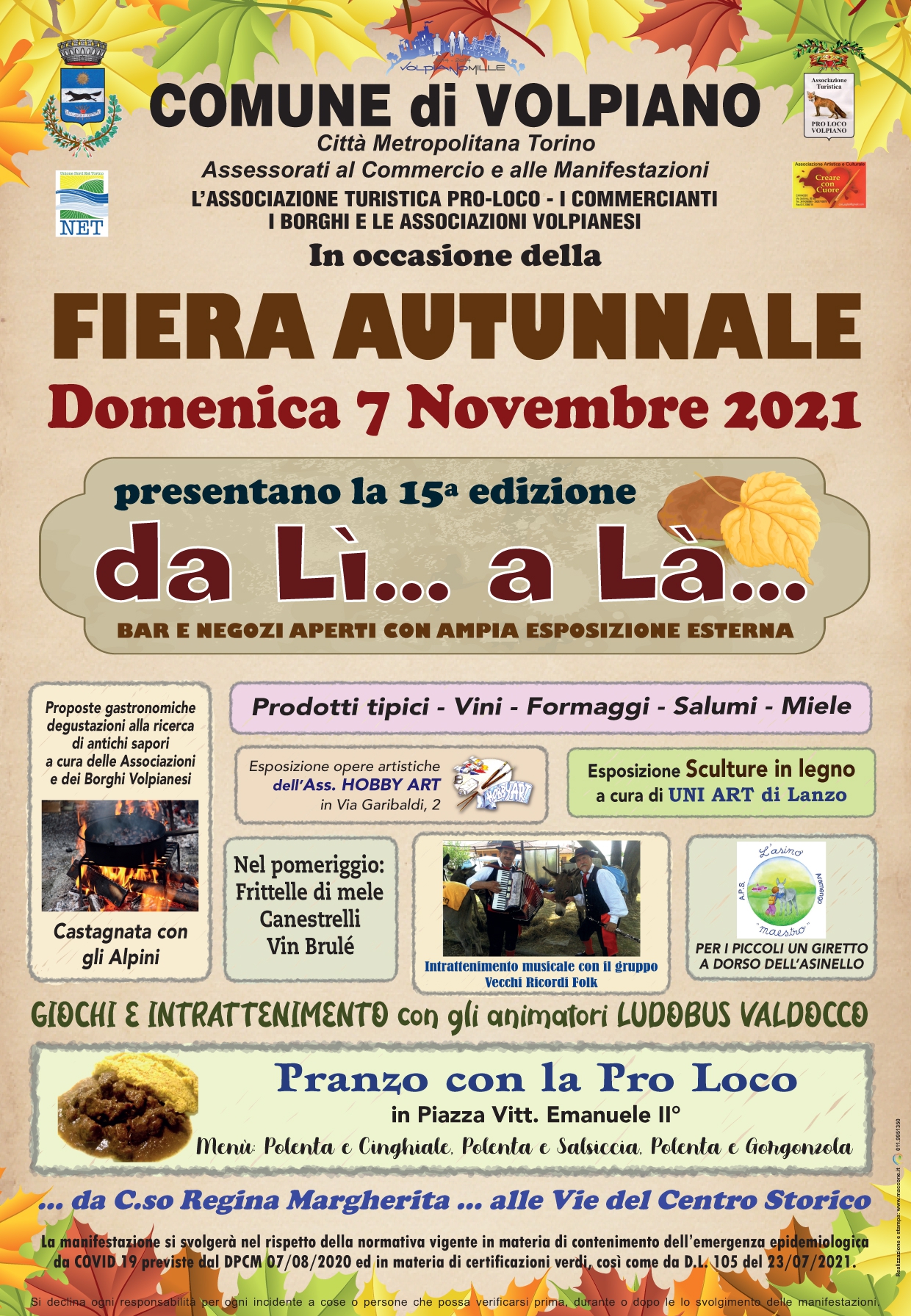 Fiera Autunnale " DA LI'... A LA' " Fiera Autunnale " DA LI'... A LA' "