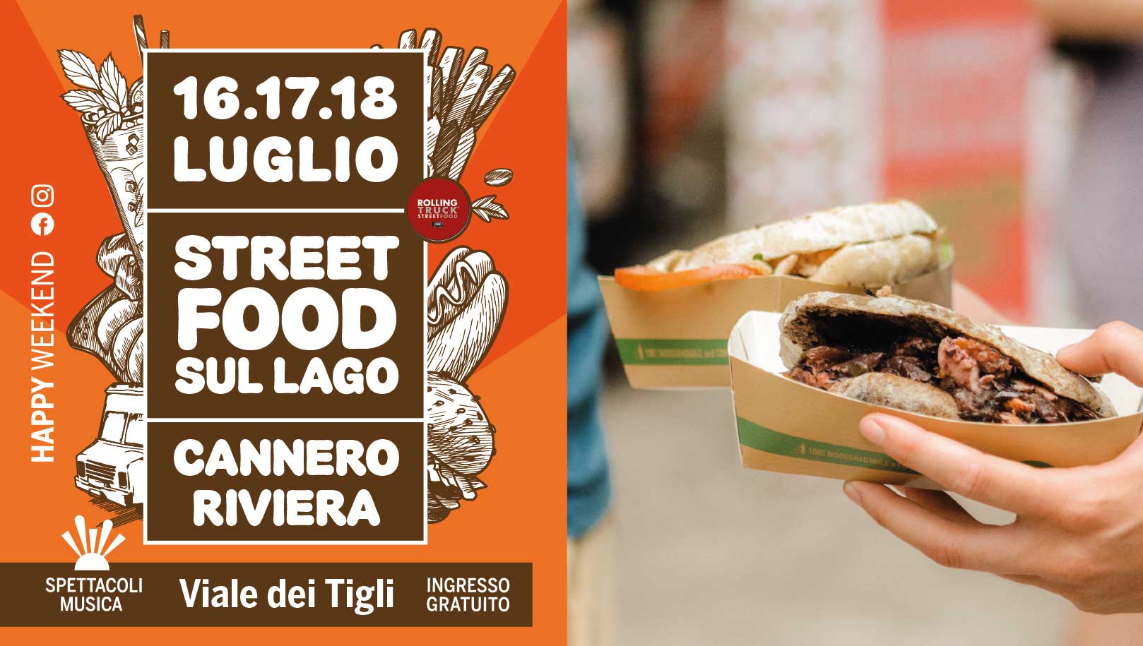 Rolling Truck Street Food a Cannero Riviera