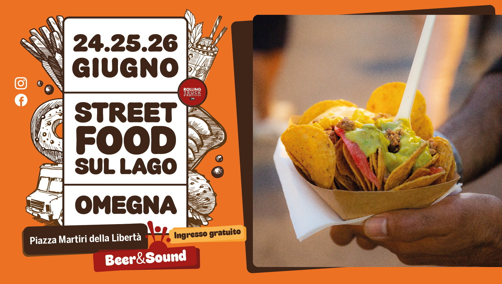 Evento fieristico Rolling Truck Street Food Evento fieristico Rolling Truck Street Food nella località Omegna