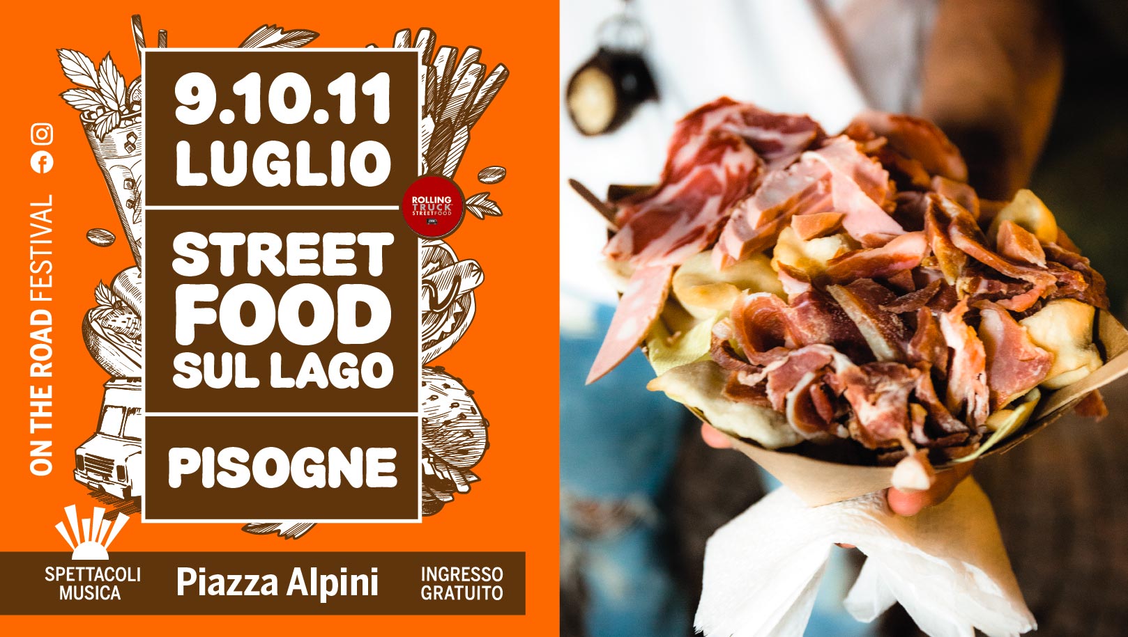 Locandina Rolling Truck Street Food 2021 a Pisogne (BS)
