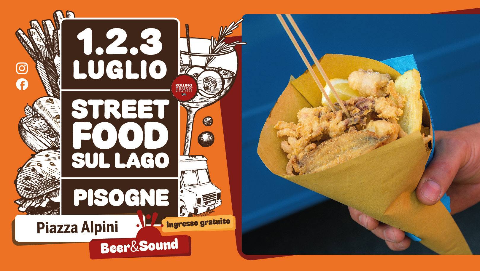 Evento fieristico Rolling Truck Street Food nella località Pisogne