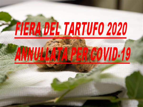 fiera del tartufo annullata causa covid