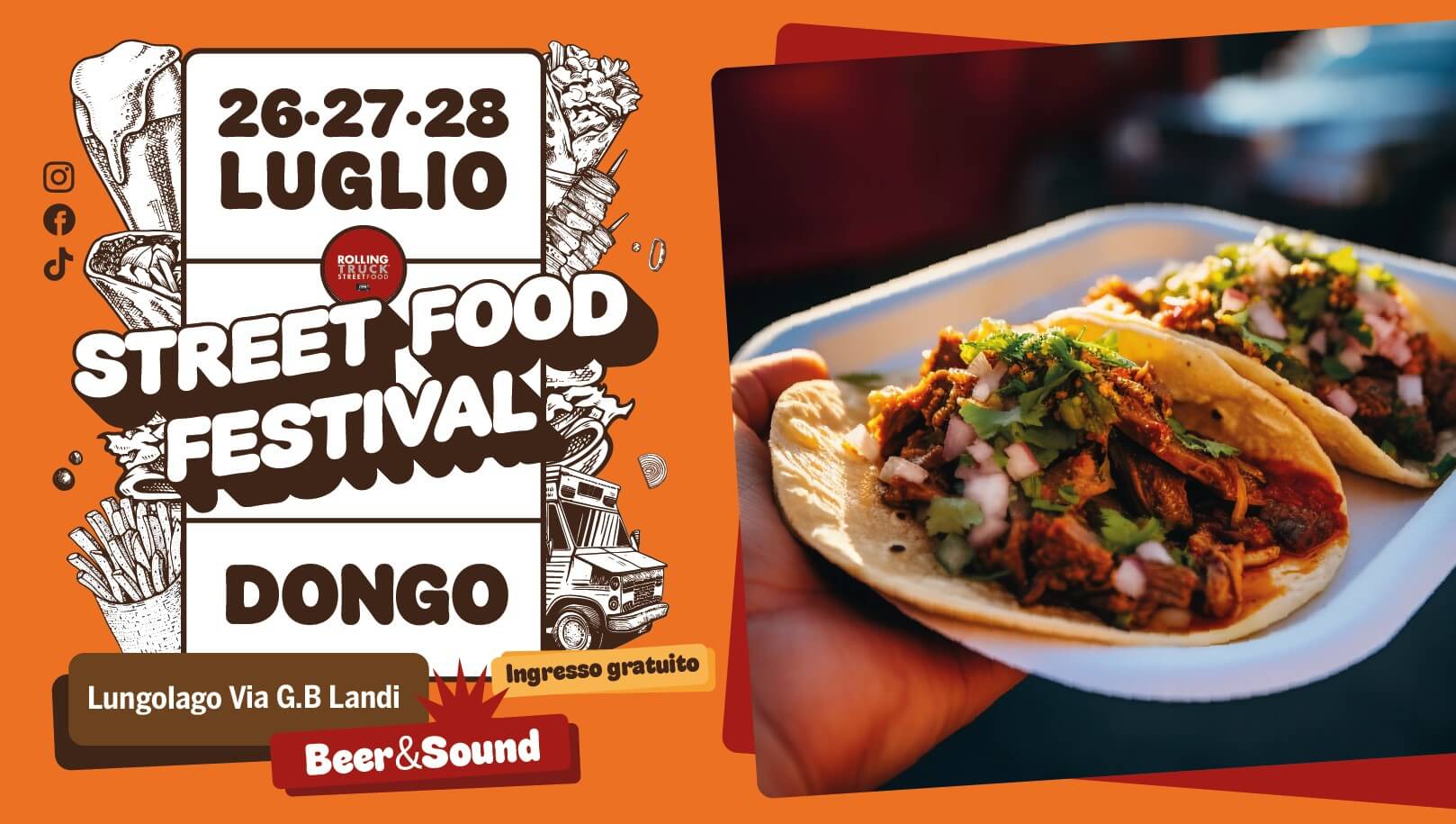 ROLLING TRUCK STREET FOOD FESTIVAL - Dongo locandina