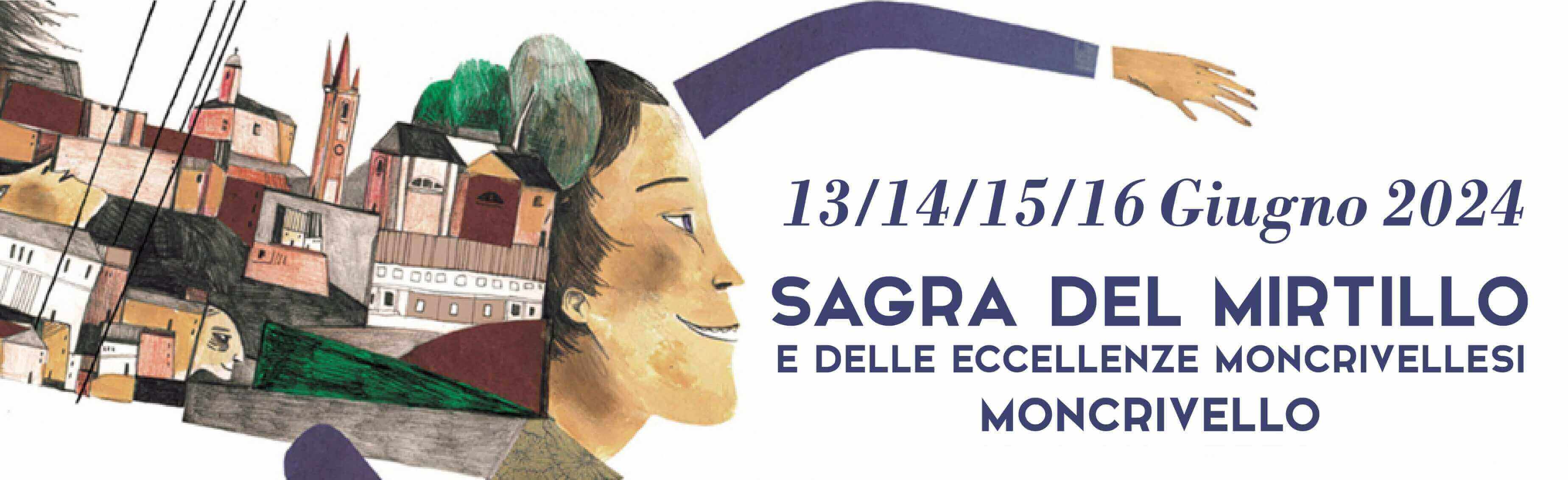 Sagra del Mirtillo e delle Eccellenze Moncrivellesi locandina