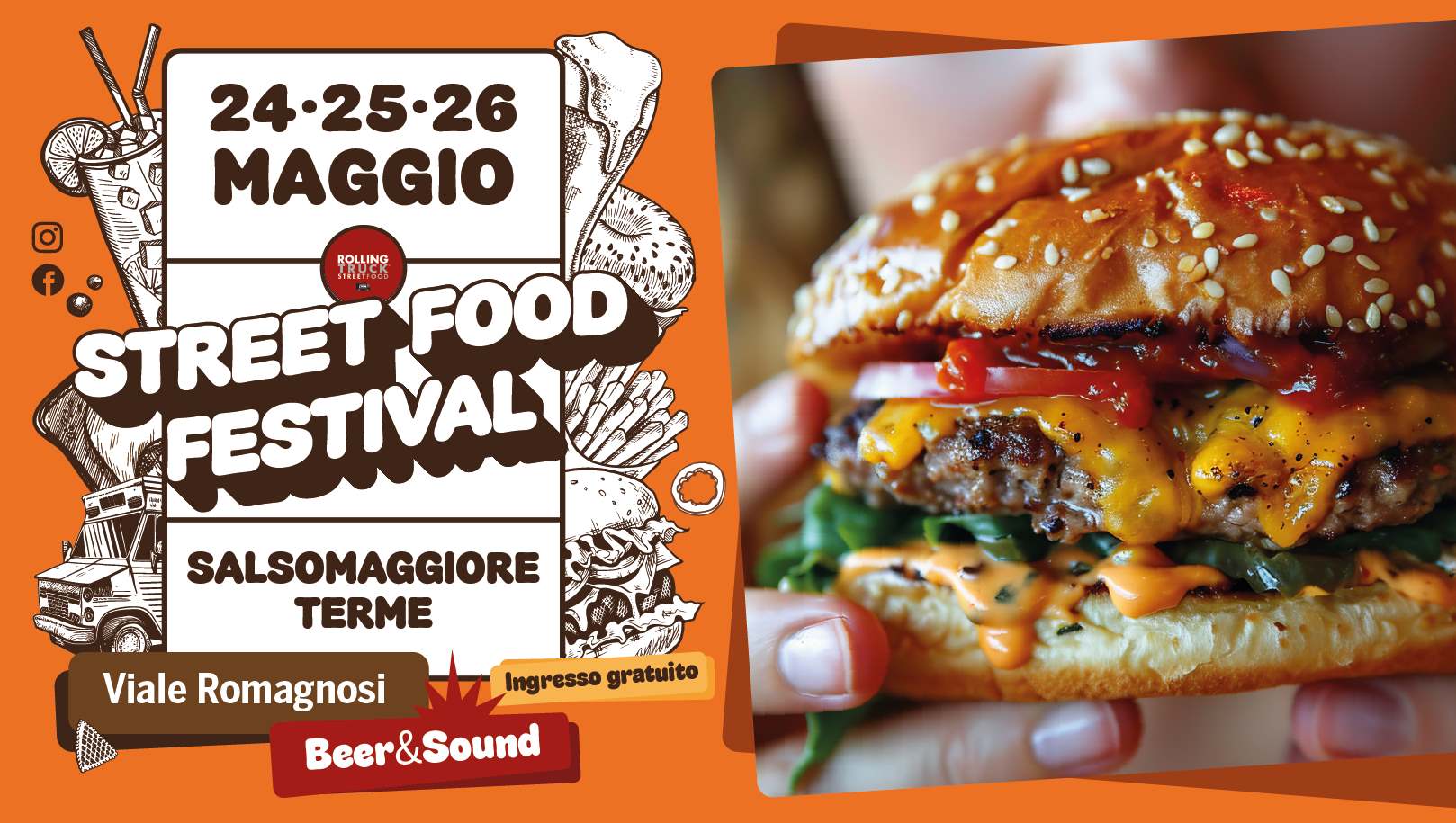 ROLLING TRUCK STREET FOOD FESTIVAL - Salsomaggiore Terme locandina