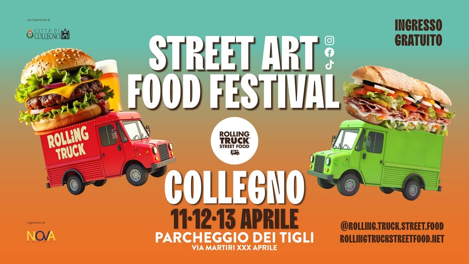ROLLING TRUCK STREET FOOD FESTIVAL di Collegno locandina