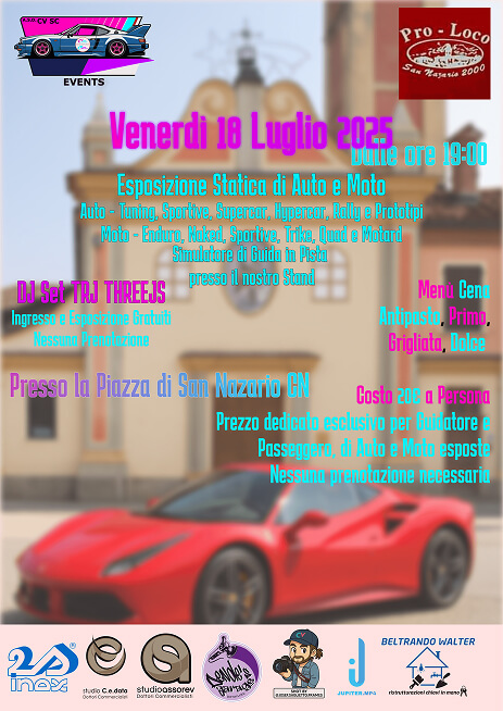 Locandina evento SAN NAZARIO MOTOR MEET – Edizione 2025